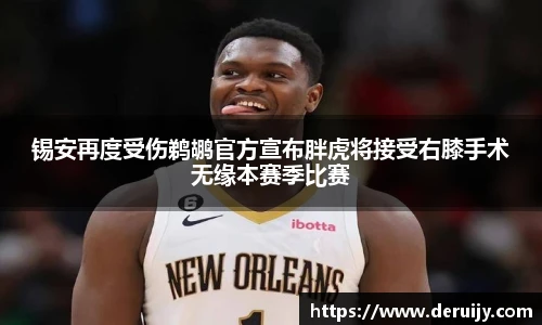 锡安再度受伤鹈鹕官方宣布胖虎将接受右膝手术无缘本赛季比赛